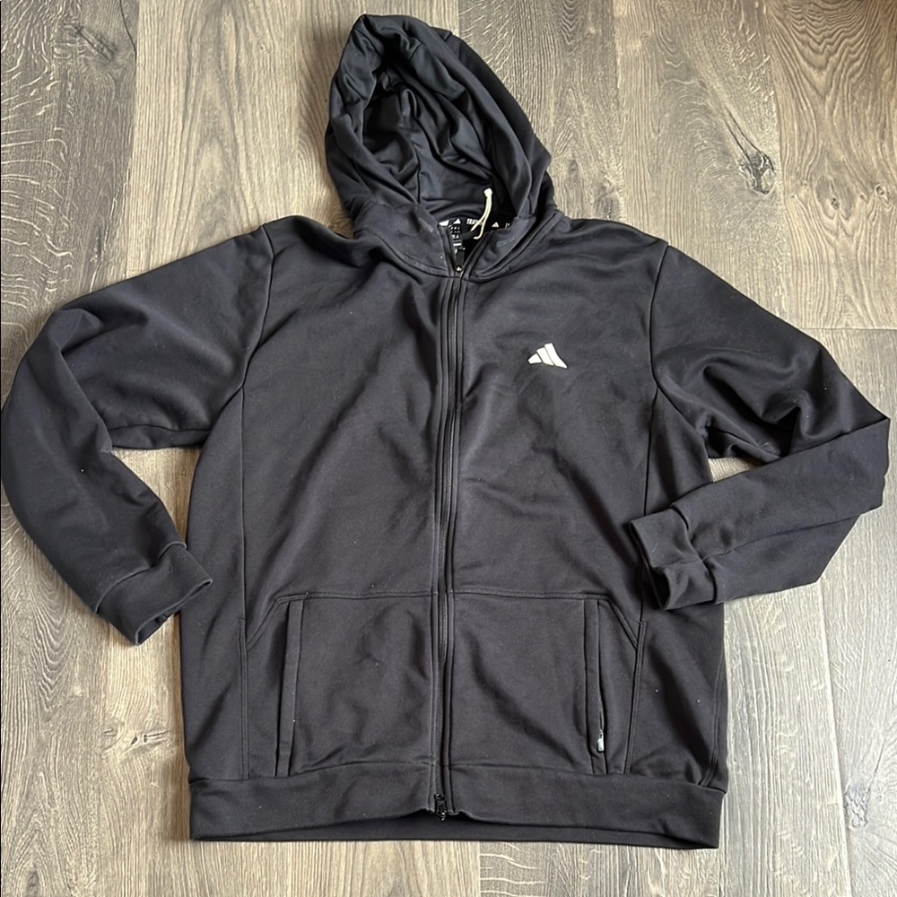 Black Adidas Men's Hoodie Jacket